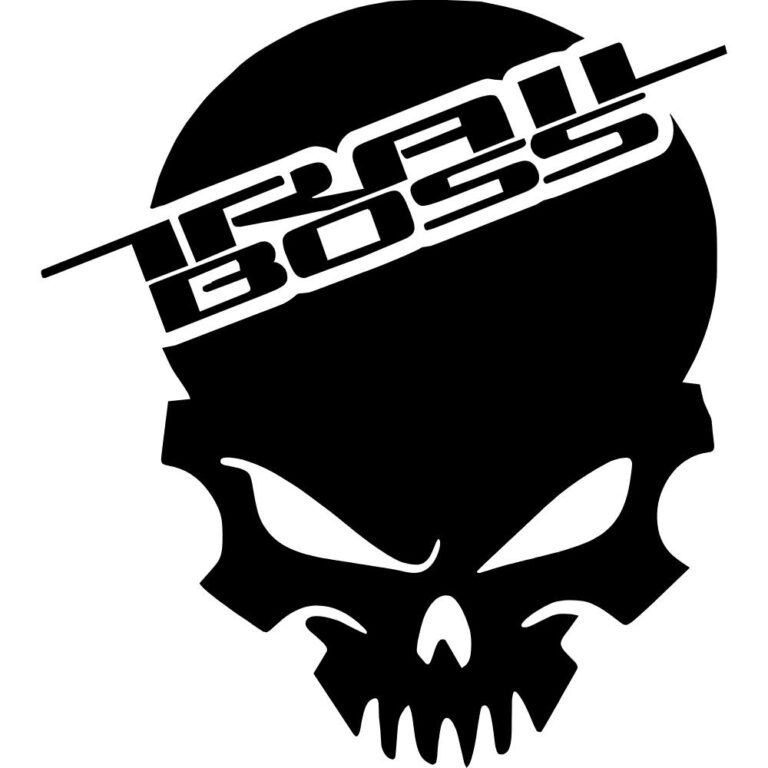 Chevy Trail Boss Skull Decal