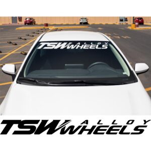 TSW Alloy Wheels Windshield Banner