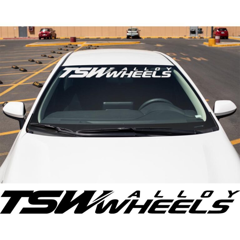 TSW Alloy Wheels Windshield Banner