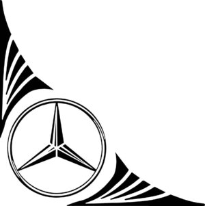 Mercedes Benz Side Window Decal