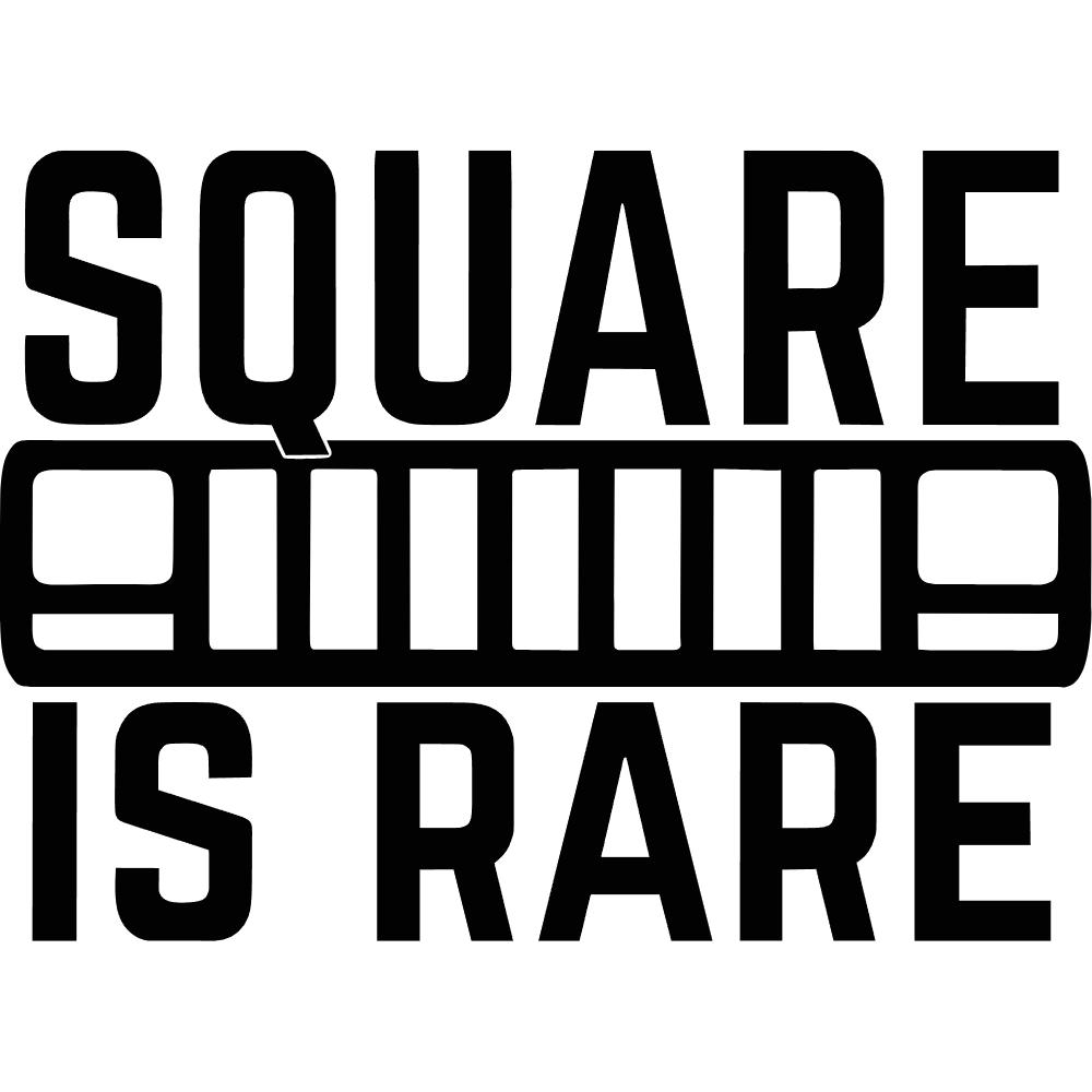 Jeep Square Is Rare Decal