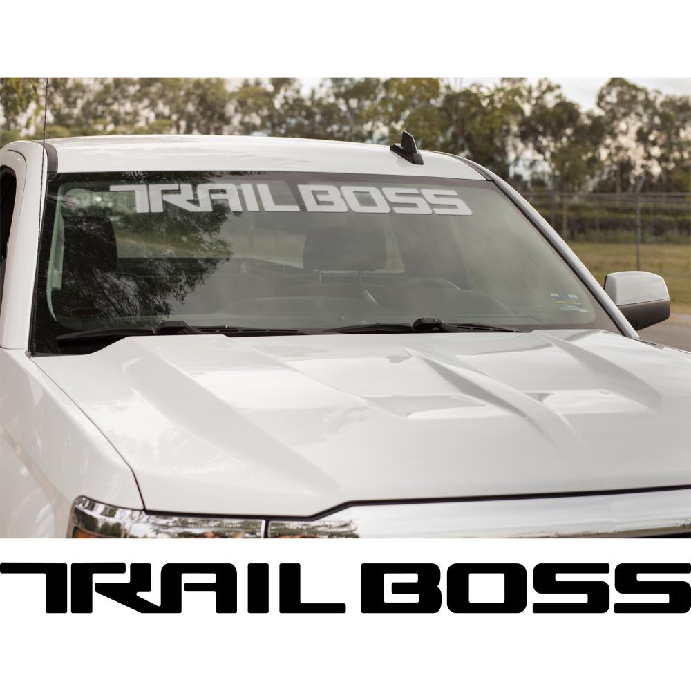 Chevy Trail Boss Windshield Banner