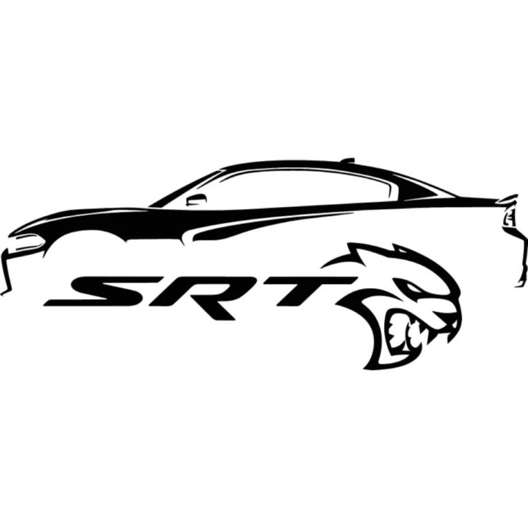 Hellcat SRT Charger Silhouette Decal