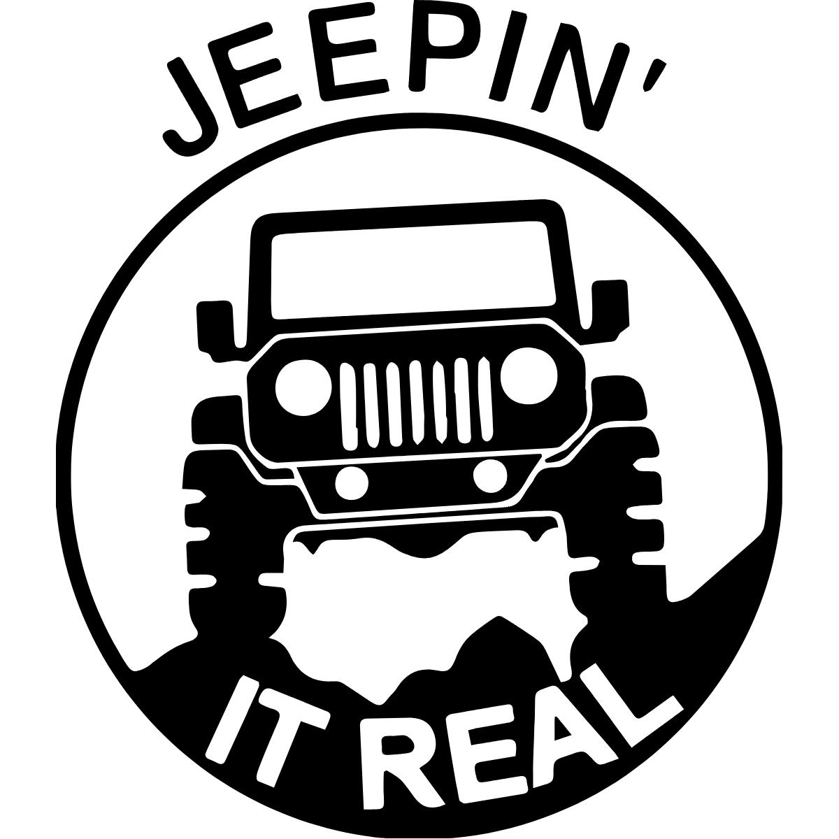 Jeepin' It Real Jeep Decal