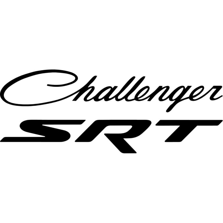 Challenger SRT Script Decal