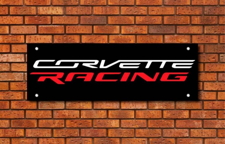 Corvette Racing Garage Banner
