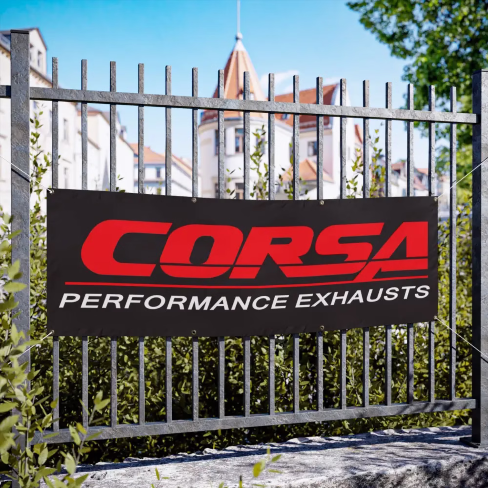 Corsa Performance Exhausts Garage Banner
