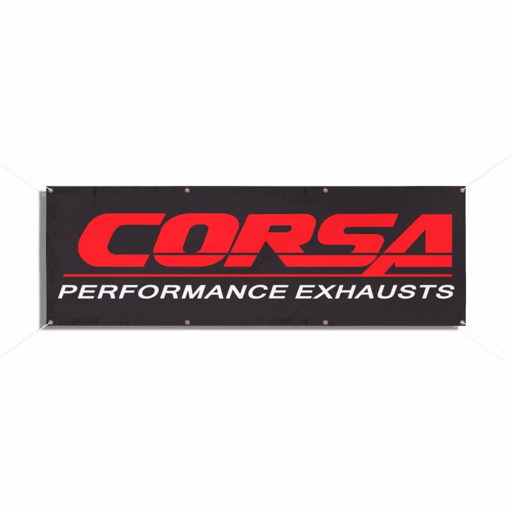 Corsa Performance Exhausts Garage Banner