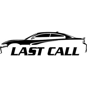 Charger Last Call Silhouette Decal