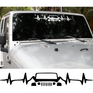 Jeep Heartbeat Windshield Banner