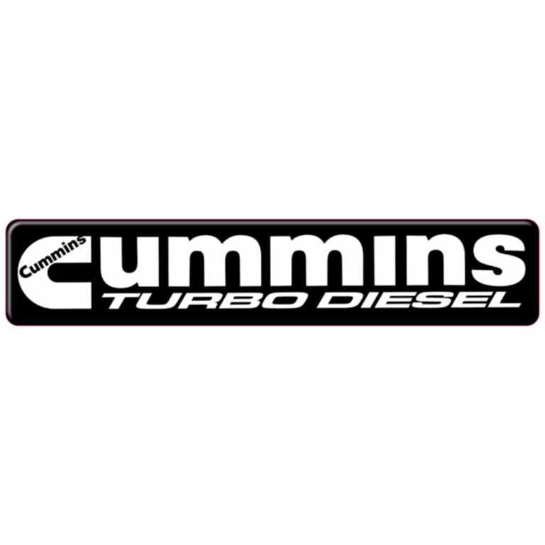 Cummins Turbo Diesel 3D Domed Badge Emblem