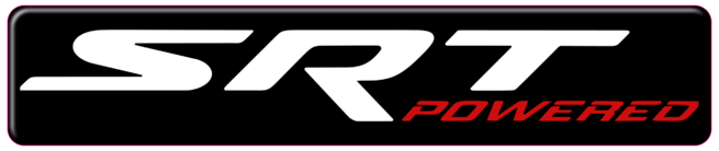 SRT Powered 3D Domed Badge Emblem