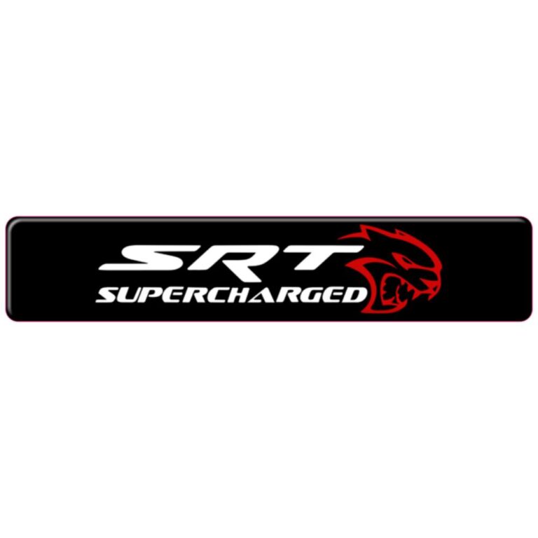Hellcat SRT Supercharged Domed Badge Emblem