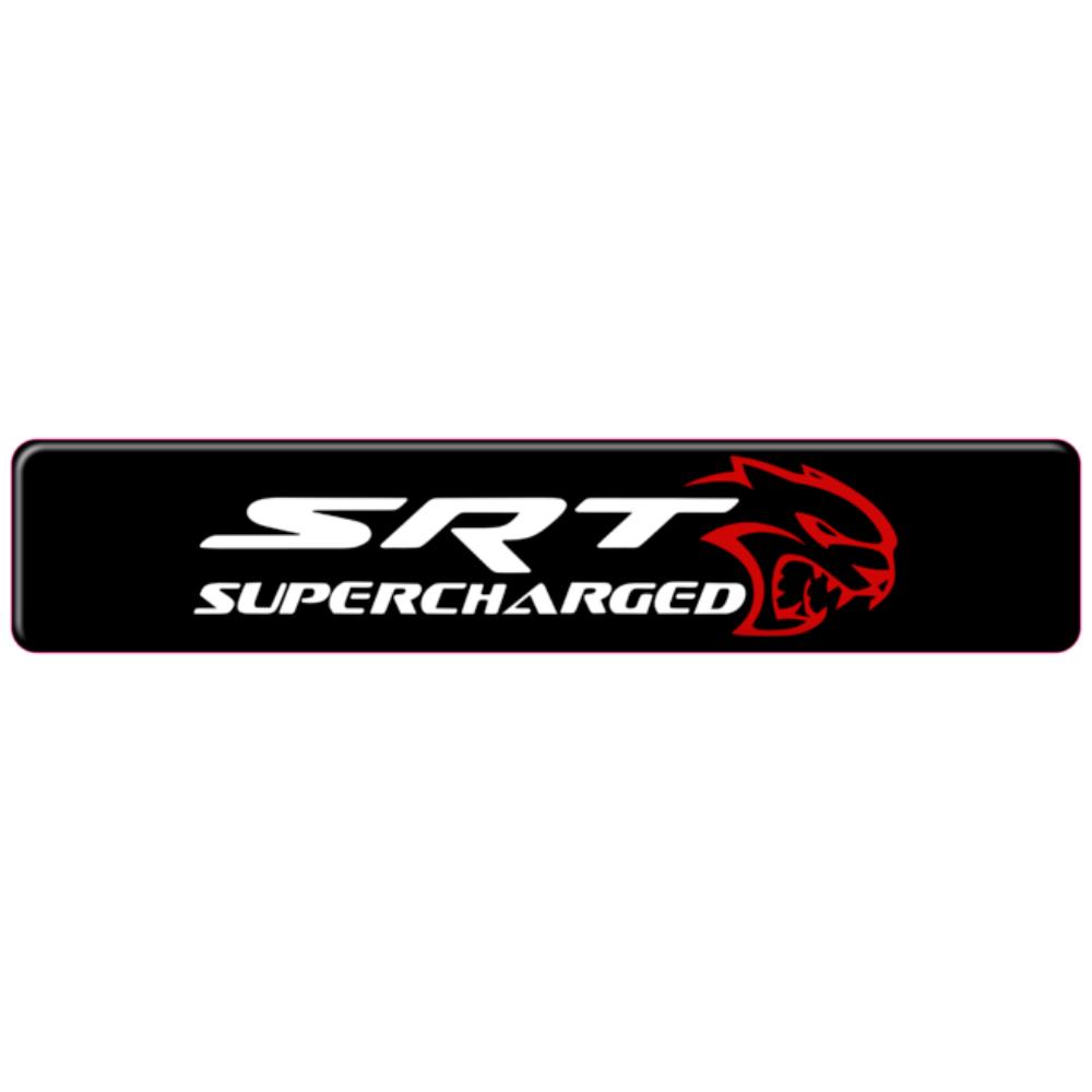 Hellcat SRT Supercharged Domed Badge Emblem