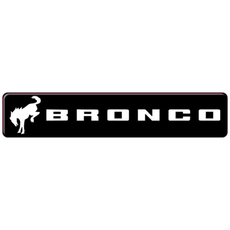 Ford Bronco 3D Domed Badge Emblem