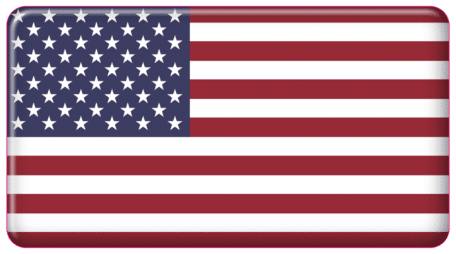 American Flag 3D Domed Decal