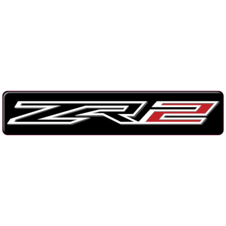 Chevy ZR2 3D Domed Badge Emblem