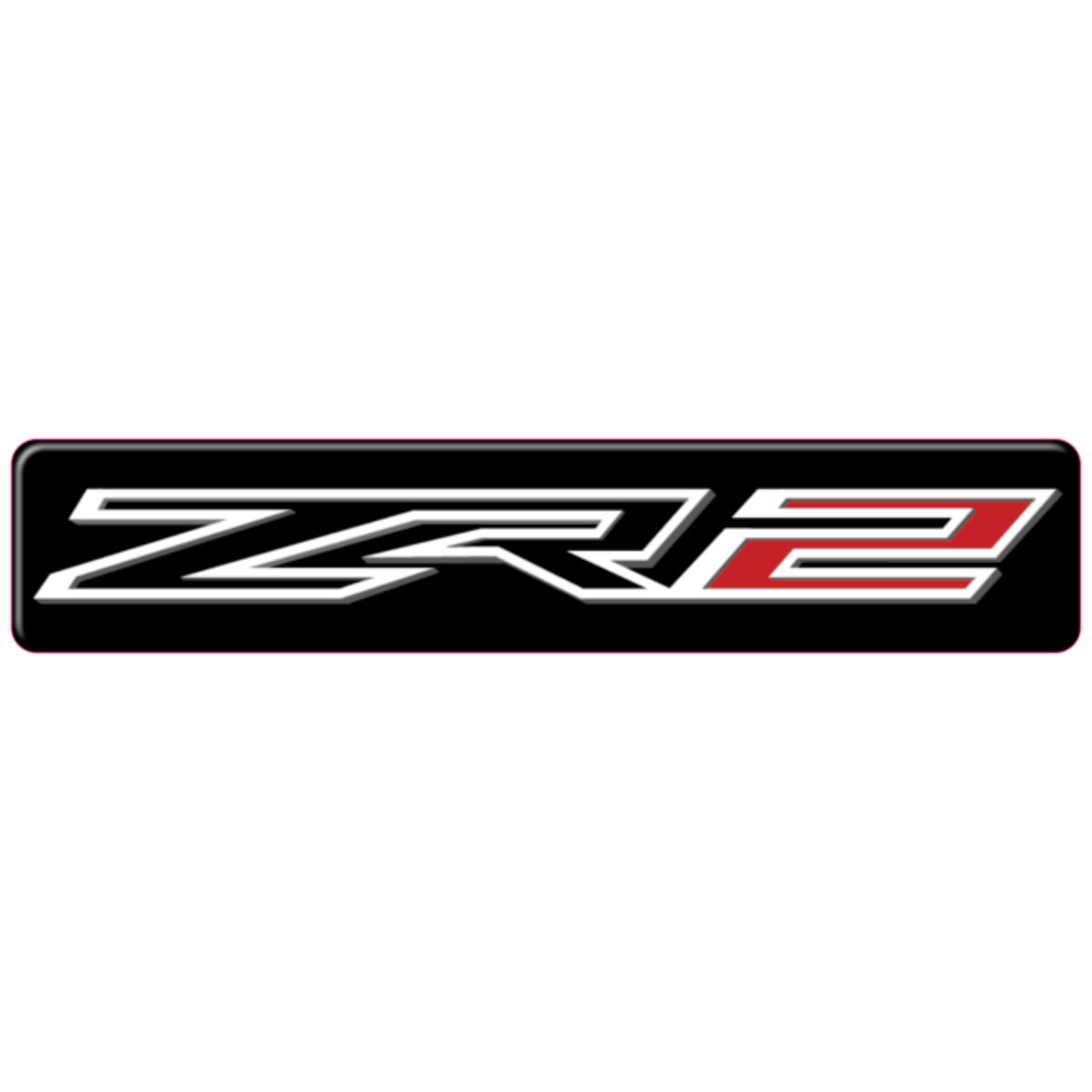 Chevy ZR2 3D Domed Badge Emblem