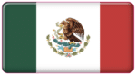 Mexican Flag 3D Domed Decal