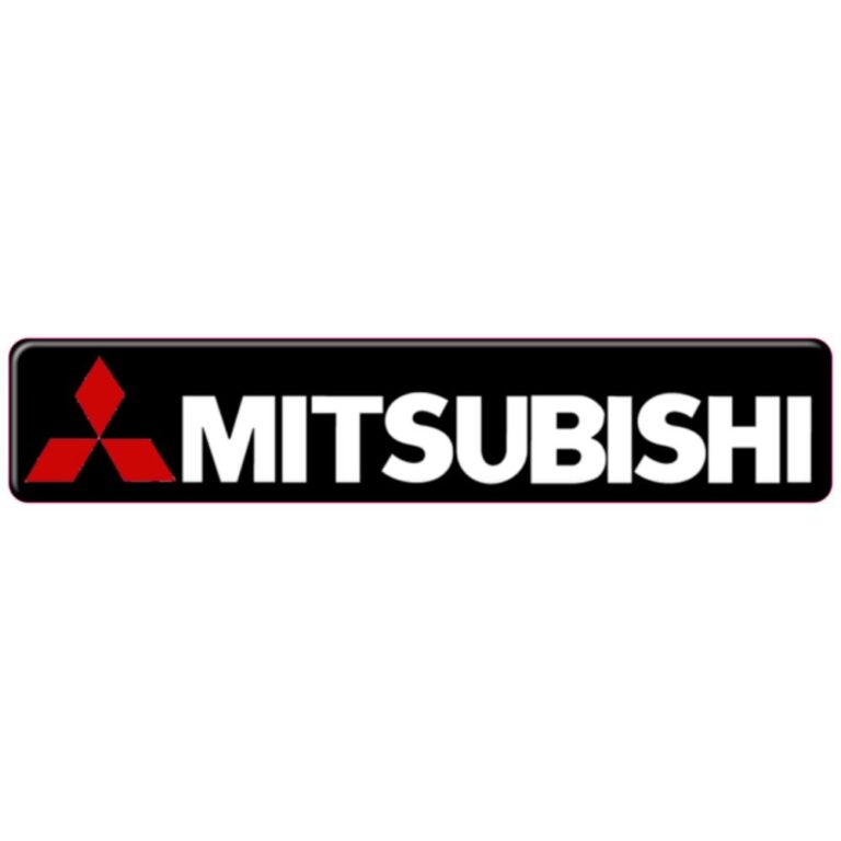 Mitsubishi 3D Domed Badge Emblem