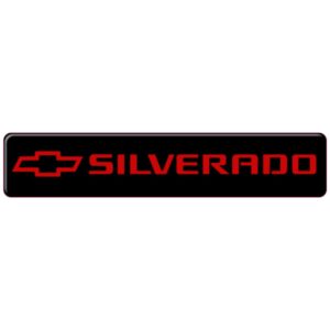 Chevy Silverado 3D Domed Badge Emblem