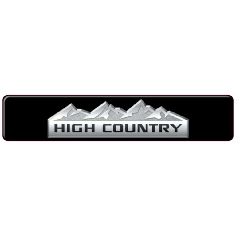 Chevy High Country 3D Domed Badge Emblem