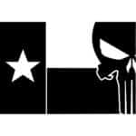 Texas Flag Punisher Decal