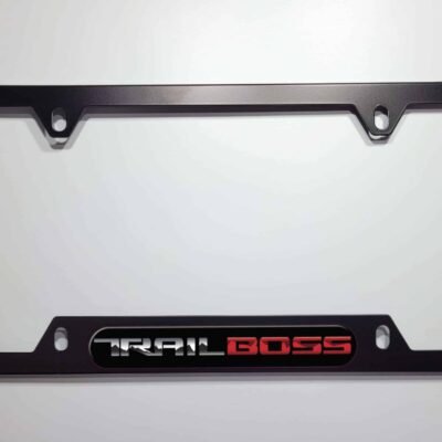 Chevy Trail Boss License Plate Frame