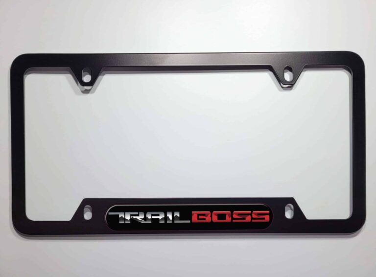 Chevy Trail Boss License Plate Frame