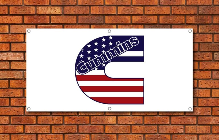 Cummins American Flag Garage Banner