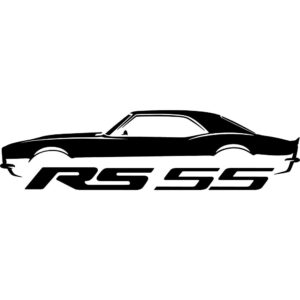 1969 Chevy Camaro RS SS Coupe Silhouette Decal