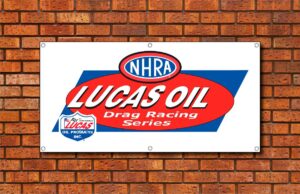 NHRA Lucas Oil Drag Racing Series Garage Banner
