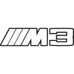 BMW M3 Outline Decal