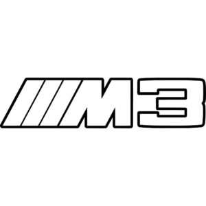 BMW M3 Outline Decal