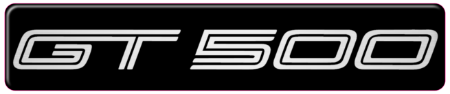 Mustang GT500 3D Domed Badge Emblem