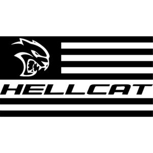 Hellcat American Flag Decal