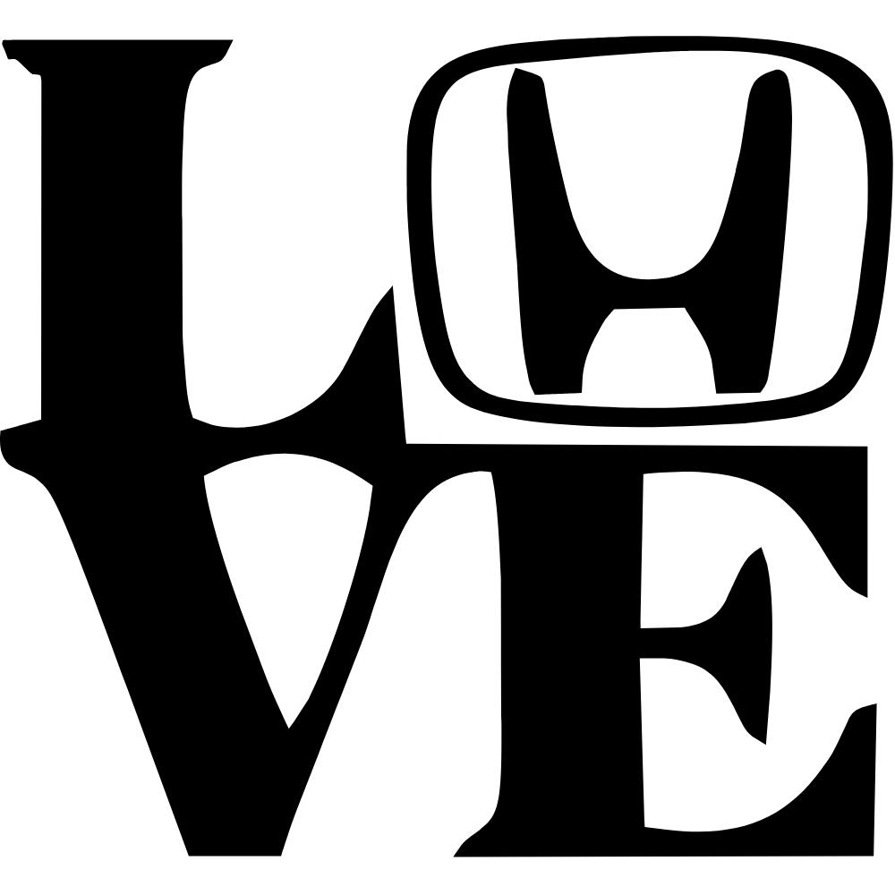 Honda Love Decal