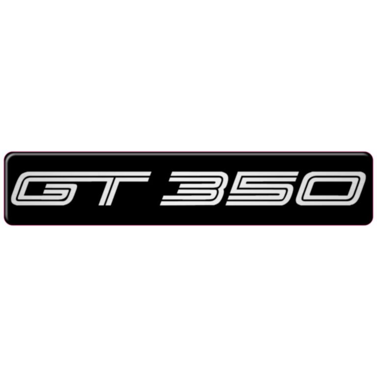 Mustang GT350 3D Domed Badge Emblem