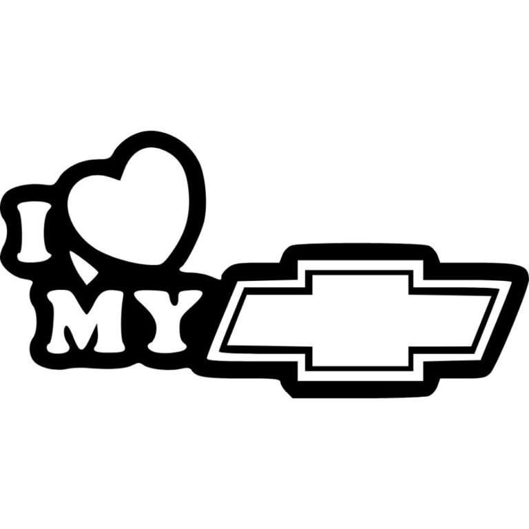 I Love My Chevy Decal