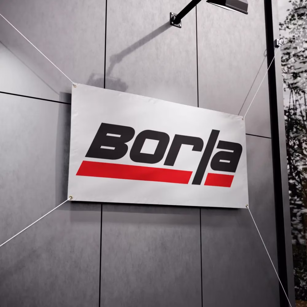 Borla Exhaust Garage Banner