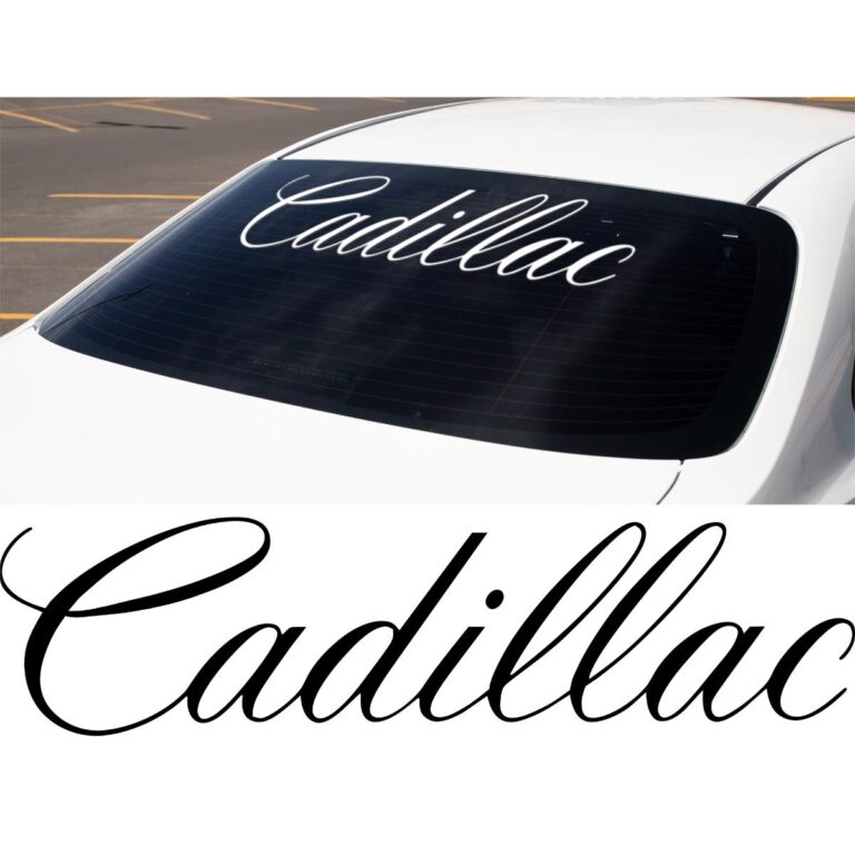 Cadillac Script Windshield Banner