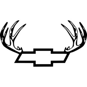 Chevy Deer Antler Decal