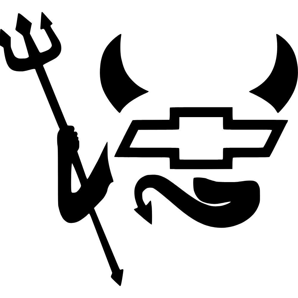 Chevy Devil Decal sticker
