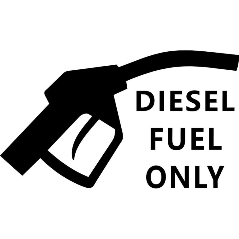 Diesel Fuel Only Decal