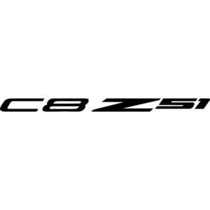 C8 Corvette Z51 Decal