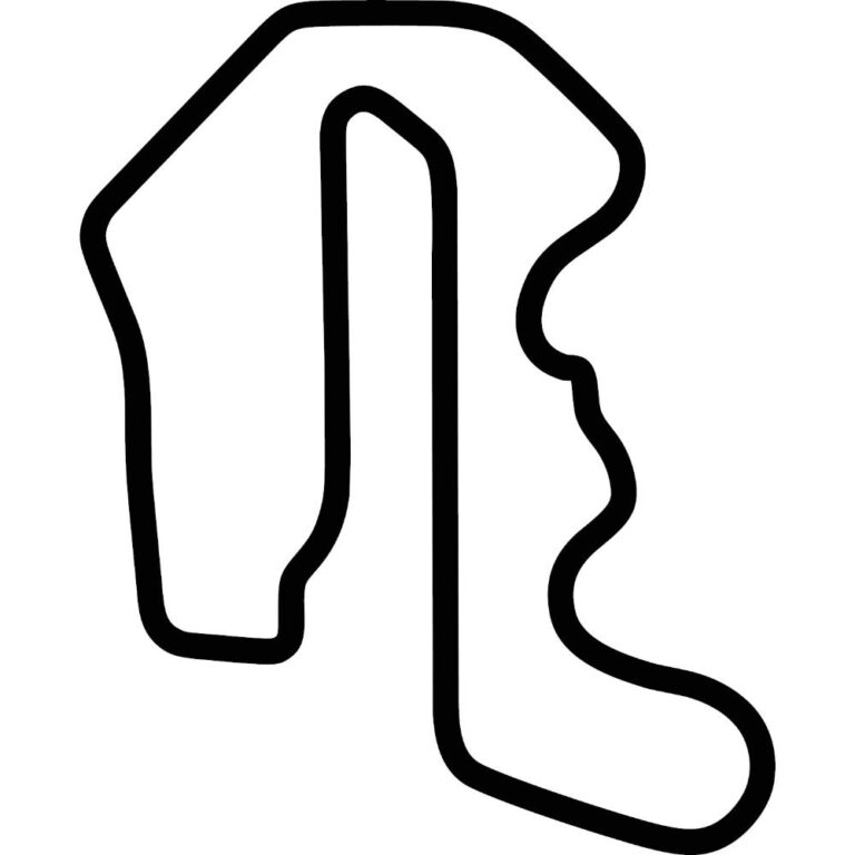 Thunderhill Raceway Park 3 Mile Course Decal