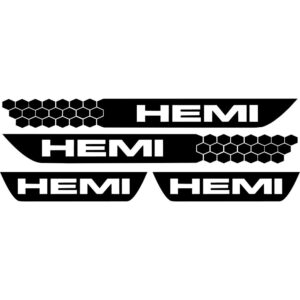 Dodge Charger Hemi Honeycomb Door Sill Overlay Decals