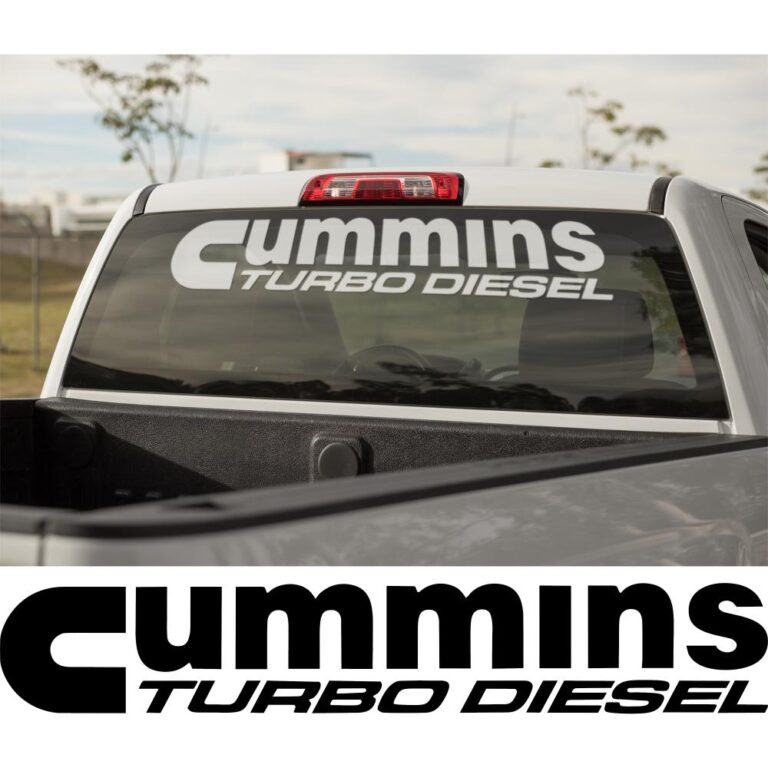 Cummins Turbo Diesel Windshield Banner