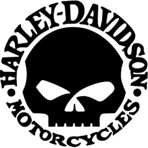 Harley Davidson Skull Decal