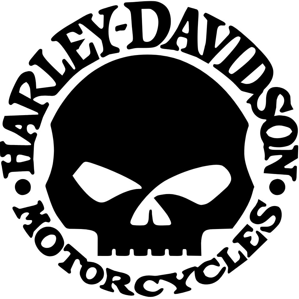 Harley Davidson Skull Decal